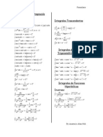 Integrales Formulas