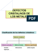 Defectos Cristalinos de Los Metales