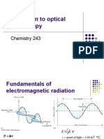 Introduction To Optical Spectroscopy: Chemistry 243