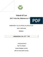 Administrative Law Syllabus