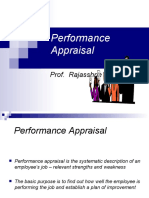 Performance Appraisal: Prof. Rajasshrie