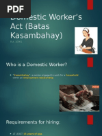 Domestic Workers Act