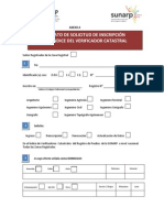 Formato Solicitud de Inscripción Índice Verificador Catastral