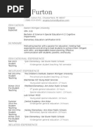 Teaching Resume