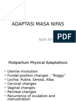 Adaptasi Masa Nifas