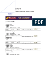 Account Details: Login With The Free Account Passwords Below To Bypass Compulsory Registration.