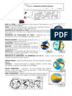 Ficha Trabalho Elementos Esfera Terrestre