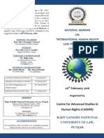 Brochure - National Seminar On 'International Human Rights Law - Prospects and Challenges'