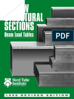 HSS Beam Load Tables Brochure