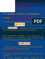 1.2 Second Law of Thermodynamics. Third Law of Thermodynamics. 1.2.1 Second Law of Thermodynamics