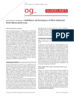 Performance of First Trimester Fetal Ultrasound Scan