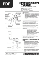 Valvula de Control de Altura Procedimiento de Instalacion