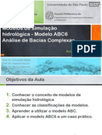 Aula 23 - Modelos de Simulação Hidrológica-2015