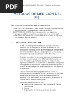 Métodos de Medición Del Pib