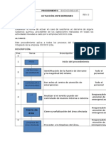 Procedimiento Derrames