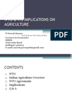 Wto & Its Implications On Agriculture