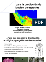 Modelos para La Predicción de La Distribución de Especies X PGA