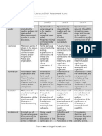 Literature Circle Assessment Rubric