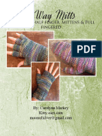 4 Way Mitts: Fingerless, Half Finger, Mittens & Full Fingered