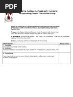 Minutes of Turriff and District Community Council November 2015 Meeting