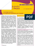 L'écologie Sonore, Une Approche Qualitative de L'écoute