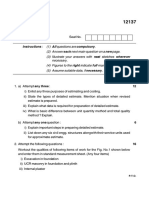 Estimating and Costing Question Paper