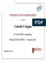 Ethics Certificate