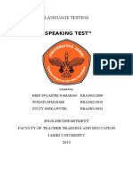 Speaking Skill Test