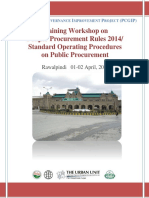 Report of PPRA 2014 Workshop-Rawalpindi PDF