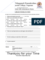 sample-Library-Feedback Form