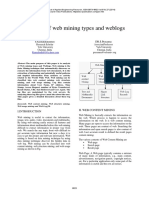 Analysis of Web Mining Types and Weblogs