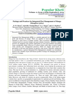 Package and Practices For Integrated Pest Management of Mango