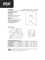 Linear Integrated Circuit: Dual Operational Amplifier