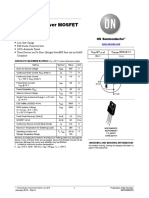 NDF06N60Z N-Channel Power MOSFET 600 V, 1.2 W