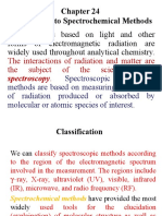 Introduction To Spectrochemical Methods