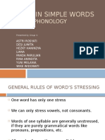 PHONOLOGY - Stress in Simple Words