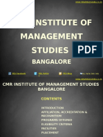 CMR Institute of Management Studies Bangalore