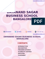 Dayanand Sagar Business School Bangalore