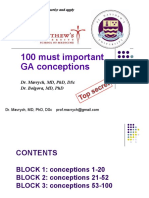 100 Gross Anatomy Conceptions