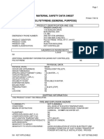 MSDS Polystyrene