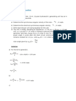 Example Swing Equation