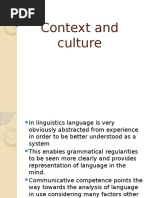 Context and Culture