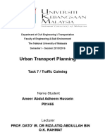 Assignment Urban Traffic Calming