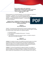 Normas para La Presentacion Del Examen de Competencia Profesional P 328