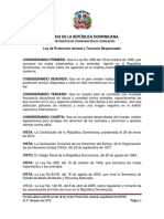 Ley 248-12 de Protección Animal y Tenencia Responsable