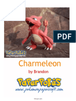 Papercraft Pokemon Charmeleon