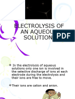 6.3 (A) Electrolysis of An Aqueous Solution