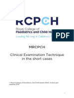 MRCPCH Clinical Exam Technique