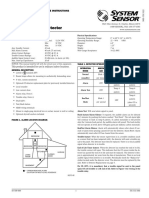 System Sensor CO1224T - 4-Wire CO Detector Installation Manual