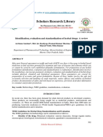 Identification, Evaluation & Standardization of Herbal Drugs-Review PDF